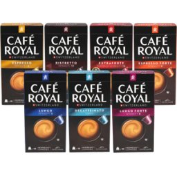 Café Royal Lot de démarrage - 70.00 Capsules de café pour Nespresso® - Café noir - Compatible Nespresso®