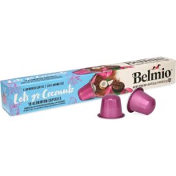 Belmio Let's go Coconutz - 10 Capsules de café pour Nespresso® - Espresso - Café Noix de coco - Compatible Nespresso®