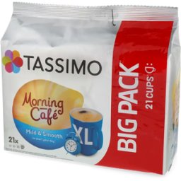 Tassimo Morning Café Mild & Smooth XL - 21 Capsules de café pour Tassimo - Grande