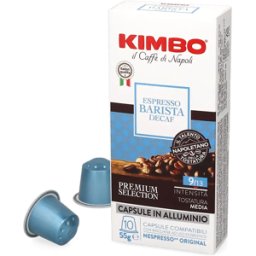 Kimbo Espresso Barista Decaf - 10 Capsules de café pour Nespresso® - Café Marron glacé - Compatible Nespresso®
