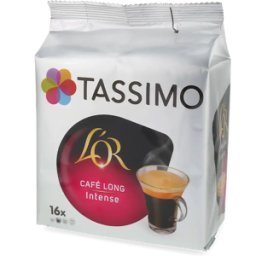 L’OR Café Long Intense - 16 Capsules de café pour Tassimo - Lungo - Compatible Tassimo