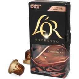 L’OR Espresso Chocolat - 10 Capsules de café pour Nespresso® - Espresso - Café Chocolat - Compatible Nespresso®