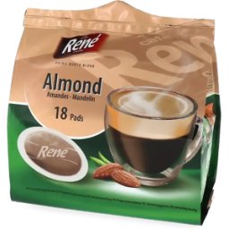 Café René Amande - 18 Dosettes de café pour Senseo - Americano - Café Amande - Compatible Senseo