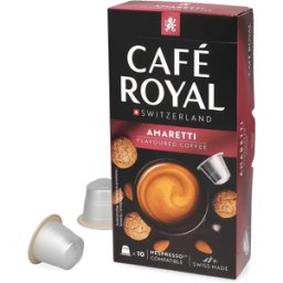 Café Royal Amaretti - 10 Capsules de café pour Nespresso® - Lungo - Café Amaretto - Compatible Nespresso®