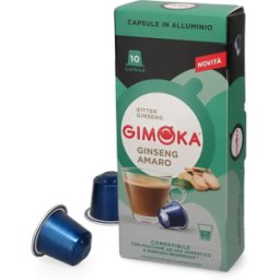 Gimoka Ginseng amer - 10 Capsules de café pour Nespresso® - Espresso - Café Ginseng - Compatible Nespresso®