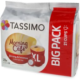 Tassimo Morning Café Strong & Intense XL - 21 Capsules de café pour Tassimo - Grande