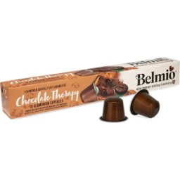 Belmio Chocolate Therapy - 10 Capsules de café pour Nespresso® - Espresso - Café Chocolat - Compatible Nespresso®