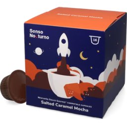 Senso Nocturno Caramel Salé Mocha - 16 Capsules de café pour Dolce Gusto - Mocha - Café Caramel - Compatible Dolce Gusto