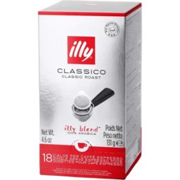 illy Classico - 18 Dosettes de café pour E.S.E. - Espresso - Café Chocolat - Compatible E.S.E.