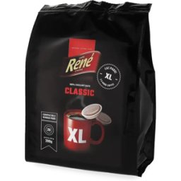 Café René Classic (Grande Tasse) - 20 Dosettes de café pour Senseo - Grande - Compatible Senseo