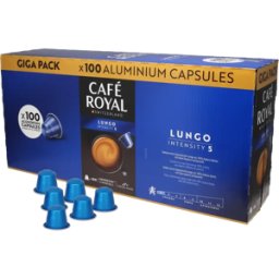 Café Royal Lungo - 100 Capsules de café pour Nespresso® - Lungo - Café Caramel - Compatible Nespresso®