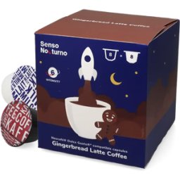 Senso Nocturno Gingerbread Latte - 16 Capsules de café pour Dolce Gusto - Latte - Café Cannelle - Compatible Dolce Gusto