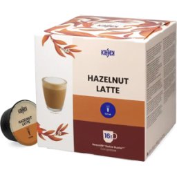KaffeK Latte Noisette - 16 Capsules de café pour Dolce Gusto - Latte - Café Noisette - Compatible Dolce Gusto