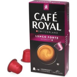 Café Royal Lungo Forte - 10 Capsules de café pour Nespresso® - Lungo - Compatible Nespresso®