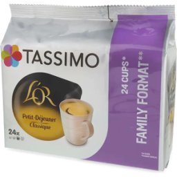 L’OR Petit Déjeuner Classique - 24 Capsules de café pour Tassimo - Americano - Compatible Tassimo
