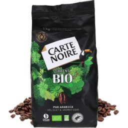 1 kg Bio Carte Noire Grains de café - Caramel, Sucré - Blond - Meilleur café - Pas cher