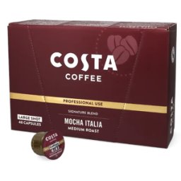 Costa Mocha Italia Torréfaction moyenne (Grande tasse) - 48 Capsules de café pour Costa Podio