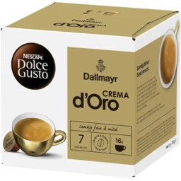 Nescafé® Dallmayr Crema d'Oro - 16 Capsules de café pour Dolce Gusto - Lungo