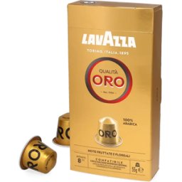 Lavazza Qualità Oro - 10 Capsules de café pour Nespresso® - Café noir - Compatible Nespresso®