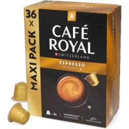 Café Royal Espresso - 36 Capsules de café pour Nespresso® - Espresso - Compatible Nespresso®