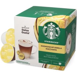Starbucks® Madagascar Vanilla Macchiato - 12 Capsules de café pour Dolce Gusto - Macchiato - Café Vanille - Compatible Dolce Gusto