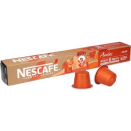 Nescafé® Andes Lungo - 10 Capsules de café pour Nespresso® - Lungo - Café Caramel - Compatible Nespresso®