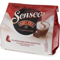 Baileys Cappuccino (Grande Tasse) - 8 Dosettes de café pour Senseo - Cappuccino - Compatible Senseo