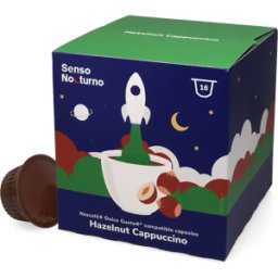 Senso Nocturno Noisette Cappuccino - 16 Capsules de café pour Dolce Gusto - Cappuccino - Café Noisette - Compatible Dolce Gusto