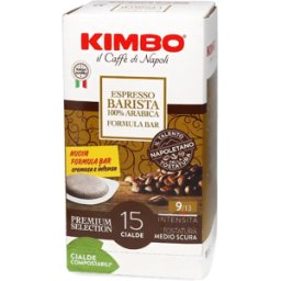 Kimbo Espresso Barista 100% Arabica - 15 Dosettes de café pour E.S.E. - Espresso - Compatible E.S.E.