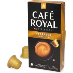 Café Royal Espresso - 10 Capsules de café pour Nespresso® - Espresso - Compatible Nespresso®