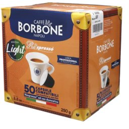 Caffè Borbone Miscela Light - 50 Capsules de café pour Nespresso® - Café noir - Compatible Nespresso®