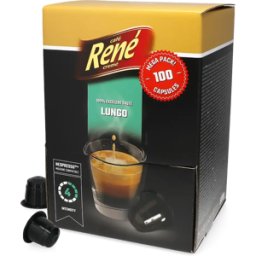 Café René Lungo - 100 Capsules de café pour Nespresso® - Lungo - Compatible Nespresso®