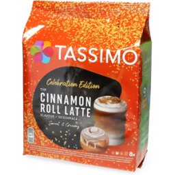 Tassimo Latte pain à la cannelle - 16 Capsules de café pour Tassimo - Latte - Café Cannelle