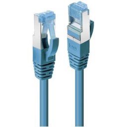 LINDY 47153 RJ45 Câble réseau, câble patch CAT 6a S/FTP 10.00 m bleu blindé 1 pc(s)