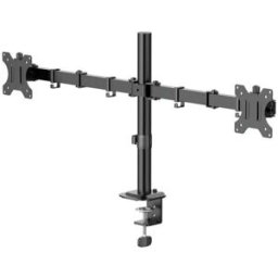 Hama Support de table pour écran 2 Écran(s) 88,9 cm (35) noir réglable en hauteur, mobile, rotatif, inclinable