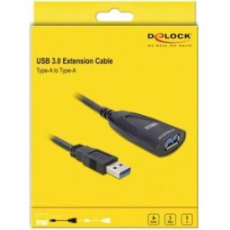 Delock Câble USB USB 3.0 USB-A mâle, USB-A femelle, Prise femelle DC 3,5 mm 5.00 m multicolore 83089