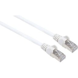Intellinet 741392 RJ45 Câble réseau, câble patch CAT 6a (câble brut CAT 7) S/FTP 3.00 m blanc sans halogène 1 pc(s)