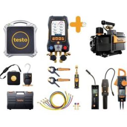 Kit professionnel de pompe à chaleur testo 558s - set L pression, température, vide