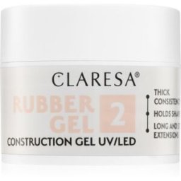 Claresa Rubber Gel Construction Gel UV/LED vernis à ongles gel pour des ongles longs teinte 2 12 g