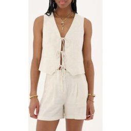 Bermuda aspect lin beige My Jewellery Beige femme