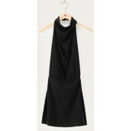 Robe courte dos nu noire My Jewellery Noir S femme