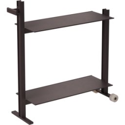 Meuble d'appoint en aluminium marron 24x74,5x77,5cm Museum trolley - String Furniture