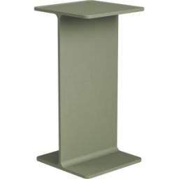 Pedestal en aluminium vert sauge 15x30cm Museum - String furniture
