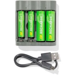 GP Chargeur De Piles GP Avec 4 Piles AA