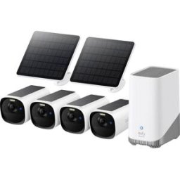 eufy EufyCam E40 4-Cam Kit E8144326 radio, sans fil, Ethernet, Wi-Fi IP, radio-Set pour caméra de surveillance