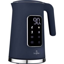 BerlingerHaus Bouilloire sans BPA, boîtier Cool-Touch, Minuteur digital, Écran LCD, présélection de la température, protection contre la surchauffe bleu océan
