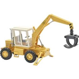 Busch 54407 H0 Modèle réduit de véhicule agricole VEB Tih 445 Tracteur avec pince à bois