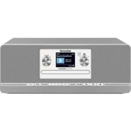 TechniSat DIGITRADIO 372 CD IR, silber Radio-lecteur CD Internet DAB+, FM anthracite, argent