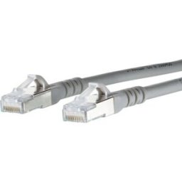 Metz Connect 130845B033-E RJ45 Câble réseau, câble patch CAT 6a S/FTP 20.00 m gris avec cliquet dencastrement 1 pc(s)