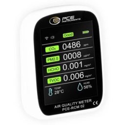 Analyseur de particules PCE Instruments PCE-RCM 02 humidité de lair, température, poussière fine, particules dair avec fonction thermométrique, avec interface